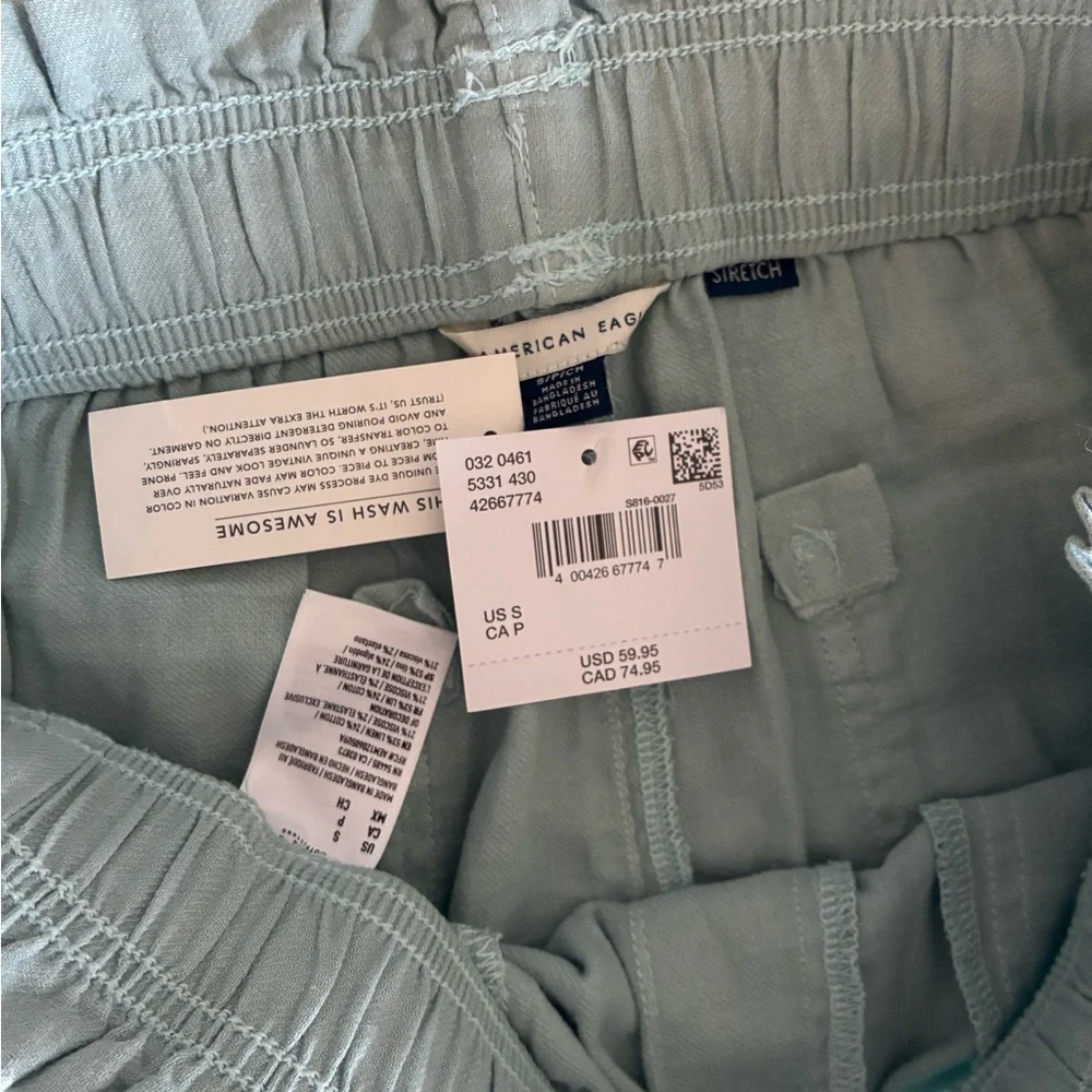 American Eagle Outfitters Wide Leg cotton/ Linen blend Pants - Picture 6 of 11